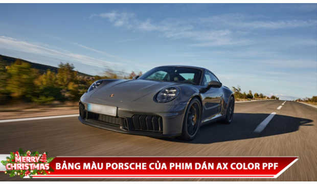 AX FILM CẬP NHẬT BẢNG MÀU XE PORSCHE CHO PHIM DÁN AX COLOR PPF